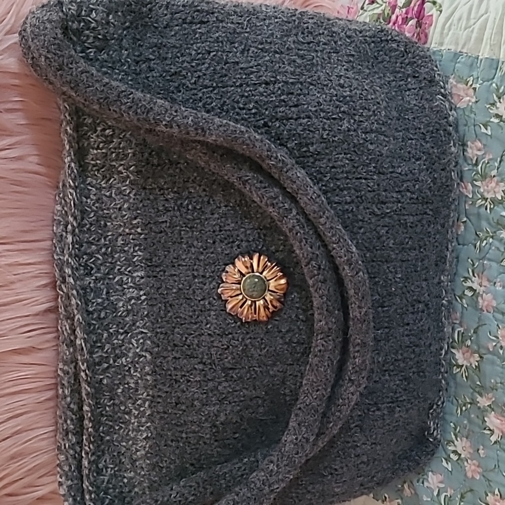 Handmade original one of a kind felted bag, 100% wool